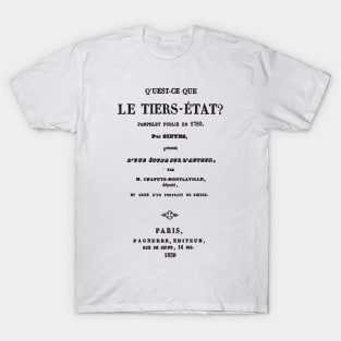 Qu'est-ce que le Tiers-État T-Shirt